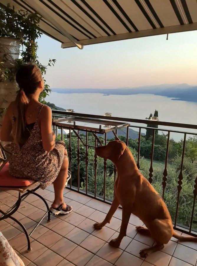 B&B Da Paolo Con Vista Lago Di Garda 산 제노 디 몬타냐 외부 사진